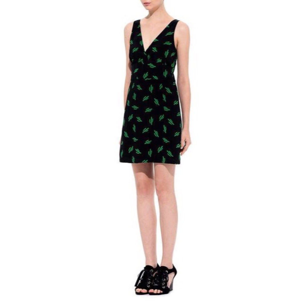 American Retro Silk Oscar Tank Cactus Dress - Picture 2 of 4